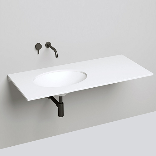 Salini Marea Раковина встраиваемая под столешницу 55х40х13.5см., без отв., без перелива, материал: S-Stone, цвет: белый матовый 