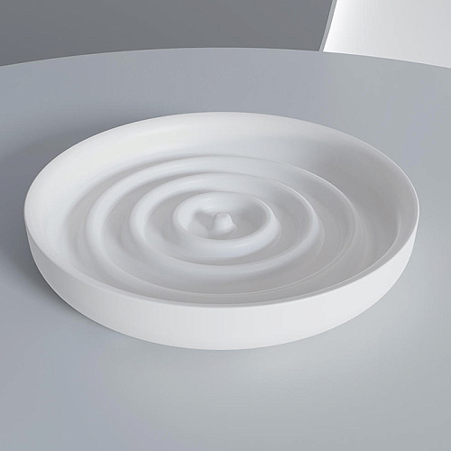 Salini Gocce Мыльница настольная, S-Stone, цвет: белый матовый