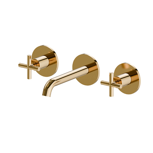 Newform Blink Смеситель для раковины, встраиваемый, внешняя часть, цвет: PVD glossy gold