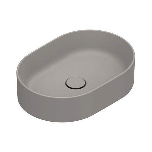 Catalano Zero Раковина 50x35см, накладная, без отв., без перелива, цвет: Tortora Satinato