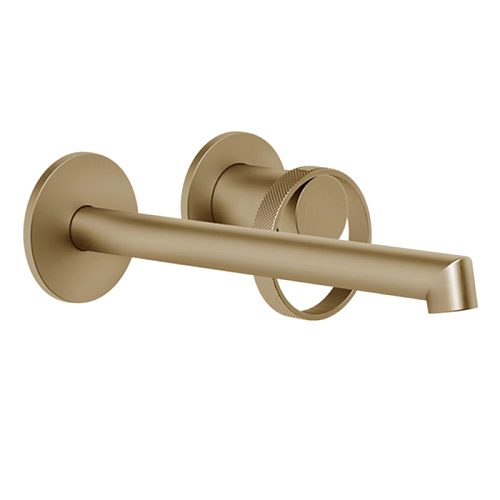Gessi Anello Смеситель для раковины, настенный, цвет: Warm bronze brushed pvd