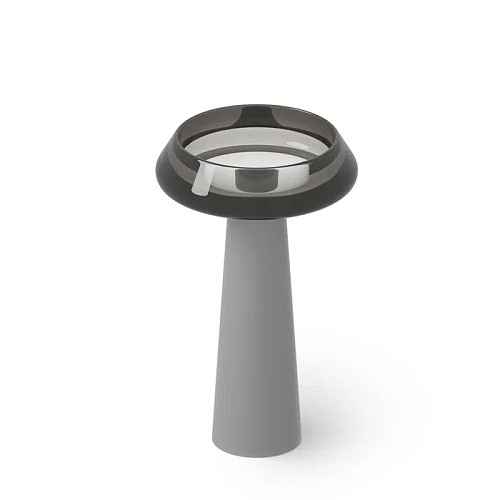 Dea Design Pedestal Basin Раковина 54.5x54.5х90см., напольная, без отв., Glasstech, прозрачная смола, цвет: Smoky Black R4