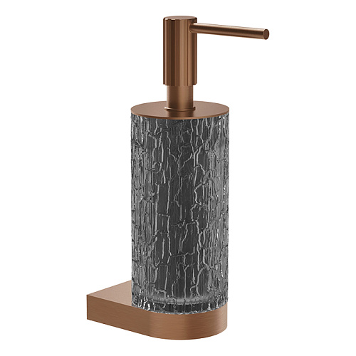 Gessi Incastri Дозатор для жидкого мыла, подвесной, цвет: Copper Br. PVD/Light Smoke