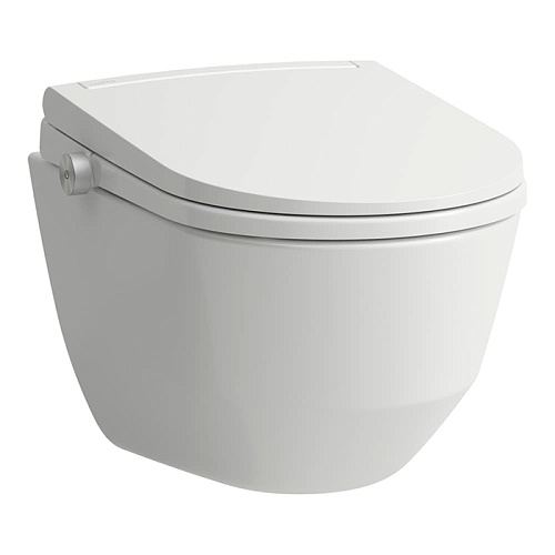 Laufen Cleanet Pro Lite Унитаз подвесной 56x37см, безободковый, сиденье с функцией биде, Wi-Fi, УФ-дезинфекцией и подсветкой, цвет: белый