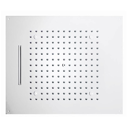 BOSSINI DREAM/2 Верхний душ 570 x 470 мм, 2 режима (дождь, каскад), с 4 LED (белый), блок питания/управления, цвет: белый матовый