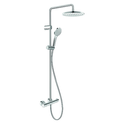 Duravit Wave Душевая система с термостатом, ручной душ с регулировкой высоты, душевой шланг 1600 мм, ручной душ 3 режима 110 мм, цвет: хром
