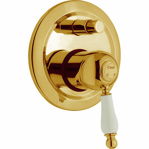 CISAL Arcana Empress Встраиваемый однорычажный смеситель для ванны/душа, цвет: золото 