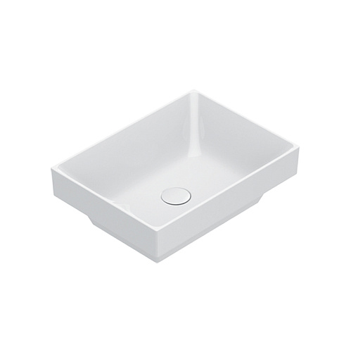 Catalano Zero Раковина 50x37см встраиваемая, без отв., цвет: белый глянцевый
