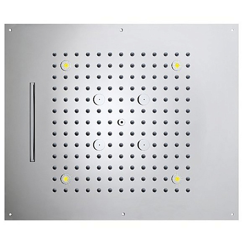 BOSSINI DREAM/3 Верхний душ 570 x 470 мм, 3 режима (дождь, каскад, туман), с 4 LED RGB, блок питания/управления, Cromoterapia, цвет: хром