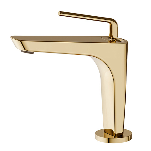 Newform O'Rama Смеситель для раковины, 1 отв., цвет: PVD glossy gold