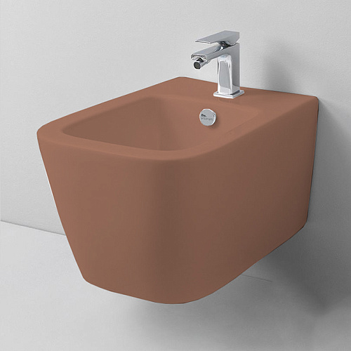 Artceram A16 Биде подвесное 36х52 см, 1 отверстие, цвет: tortora