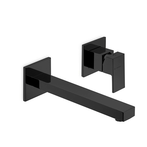 Newform Ergo Q Смеситель для раковины, встраиваемый, внешняя часть, цвет: черный матовый