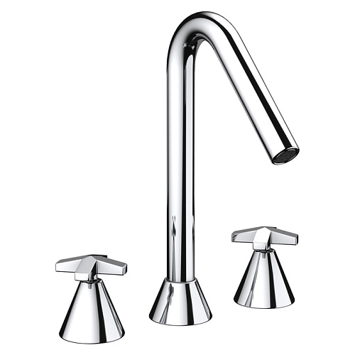 Nicolazzi Star Смеситель для раковины, на 3 отв., цвет: хром