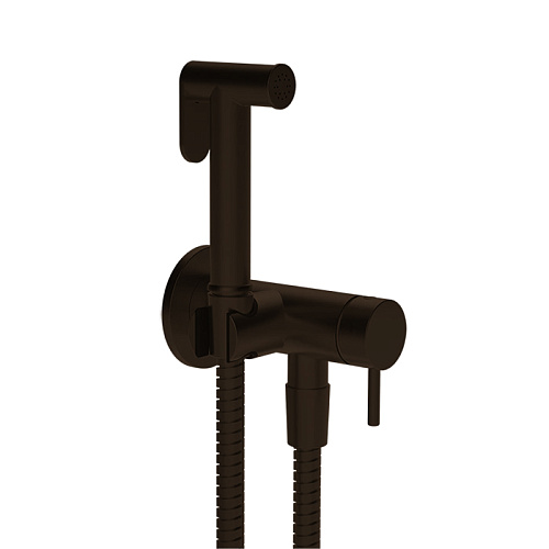 Gessi Cono GESSI TOTAL LOOK Гигиенический душ с наст. держ. со смесителем,с подводом воды и шлангом 1250 мм., цвет: Dark Bronze