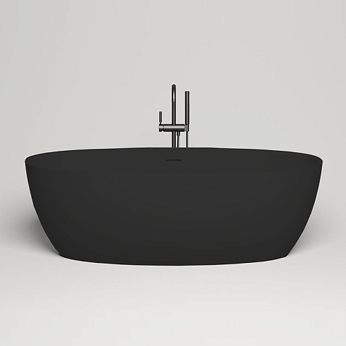 Salini Alda Ванна отдельностоящая 178х92х58см, донный клапан , сифон, слив-перелив, S-Stone, цвет: RAL9011