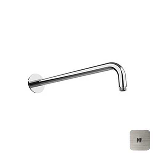 Almar Кронштейн для душа 35см., настенный, с круглым отражателем, цвет: Nickel Brushed