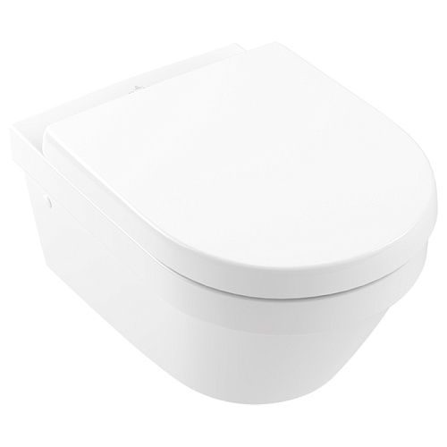 Villeroy&Boch Architectura Комплект Унитаз-подвесной 37х53х33см., сиденье с функцией QuickRelease, Softclose, цвет: альпийский белый