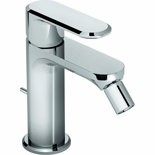 CISAL LineaViva Смеситель однорычажный для биде на 1 отверстие с донным клапаном, цвет:  хром