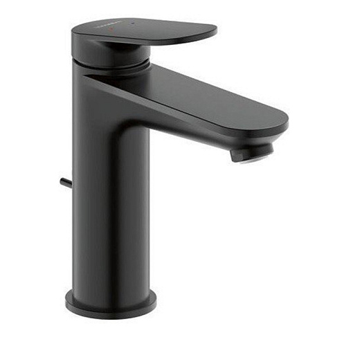 Duravit Circle L Смеситель для раковины, на 1 отв., с донным клапаном, цвет: черный матовый