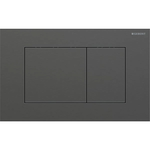 Geberit Sigma40 Клавиша для двойного смыва, квадратная: Хромированный черный