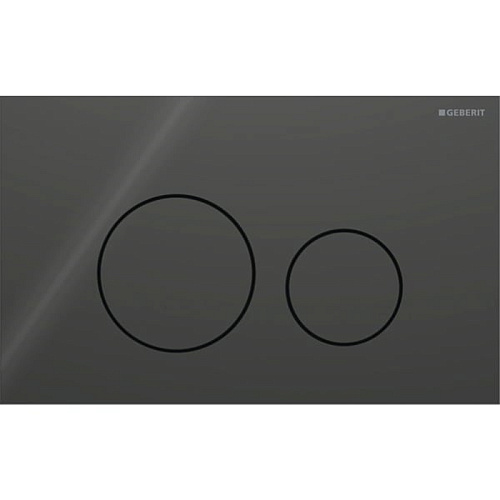 Geberit Sigma40 Клавиша для двойного смыва, круглая: Черный