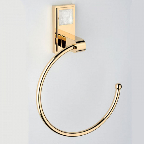 THG Masque de Femme métal gravé Полотенцедержатель - кольцо 18см., подвесной, цвет: золото