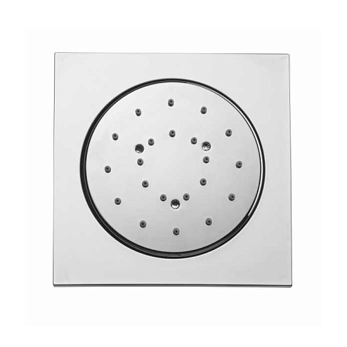 Bossini Cubic Reg Форсунка для душа 10х10см., настенная, поворотная, цвет: хром