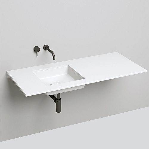 Salini Marea Раковина врезная снизу 42х42х13cм, без отв., без перелива, S-Stone, цвет: белый матовый