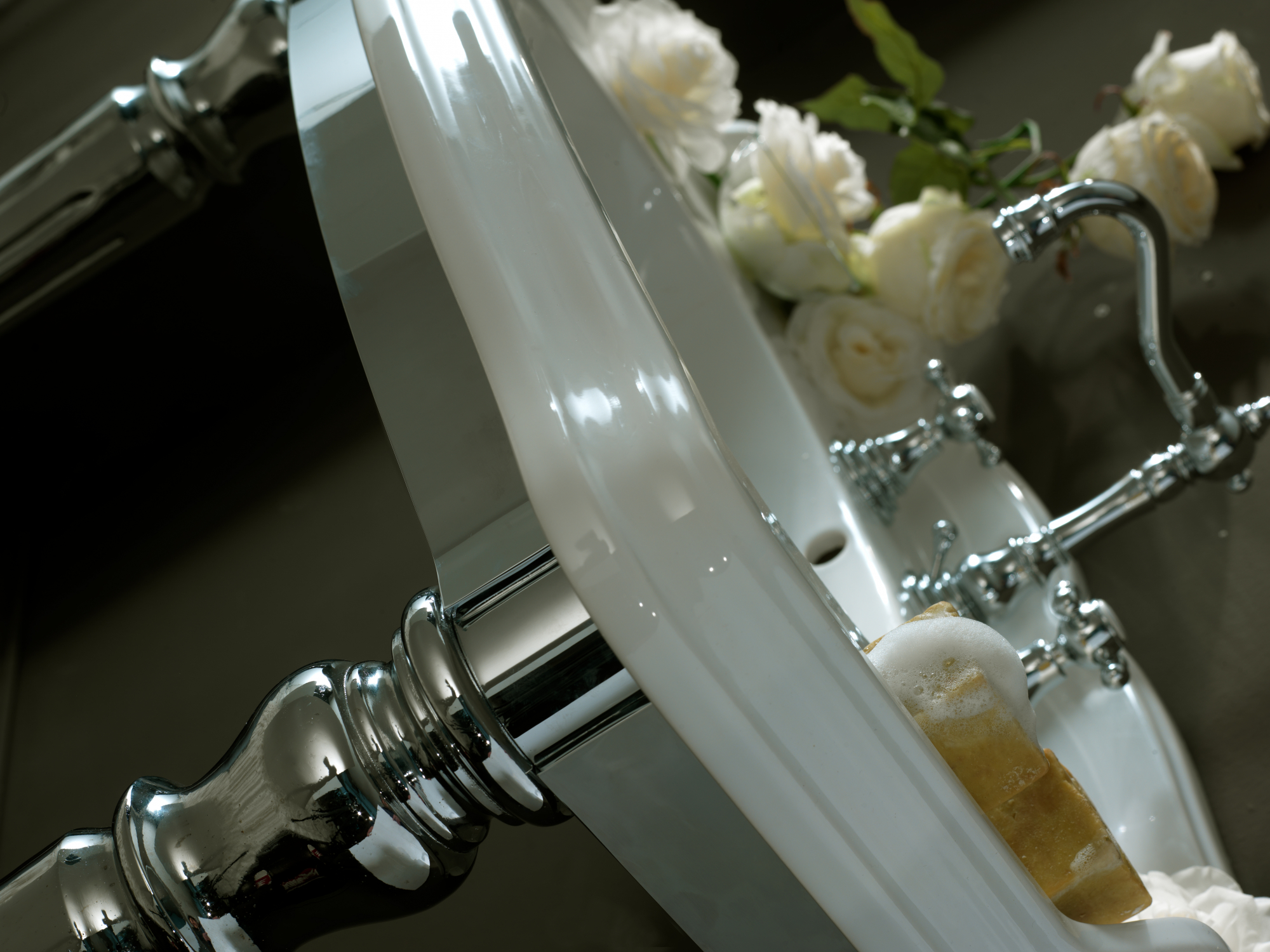 TW King структура металлическая 91x56xh85см, с раковиной на 1 отв., материал: латунь, напольная, цвет: отделки: хром