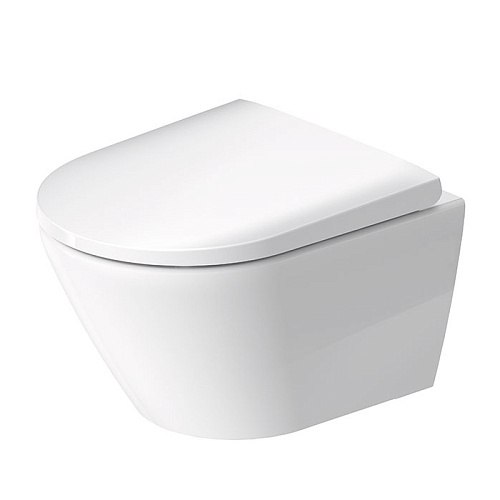 Duravit D-Code Унитаз 37х48см., подвесной, безободковый, с сиденьем микролифт, цвет: белый глянцевый