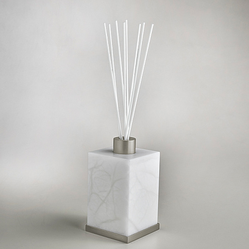 3SC Baster Square Ароматический диффузор, настольный, цвет: алебастр/никель сатинированный матовый