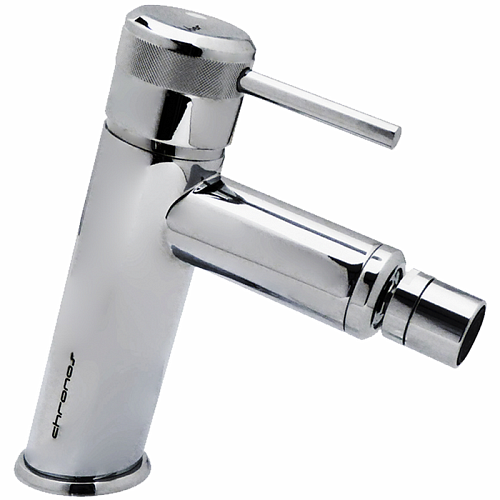 HUBER Chronos Смеситель однорычажный для биде на 1 отверстие с донным клапаном, цвет: хром