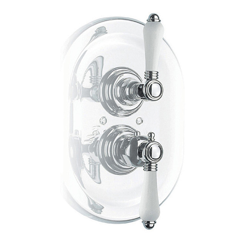 Nicolazzi Petit Mont Blanc Встраиваемый смеситель, 3/4” с запорным вентилем, цвет: хром, ручки Petit Mont Blanc