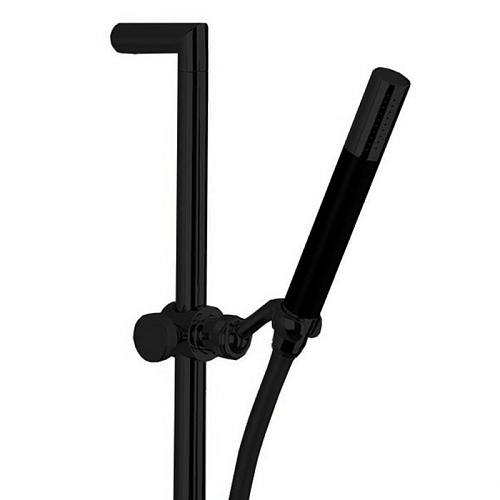 Cisal Shower Душевой гарнитур, ручная лейка, шланг 150см, штанга 58см, цвет: черный матовый