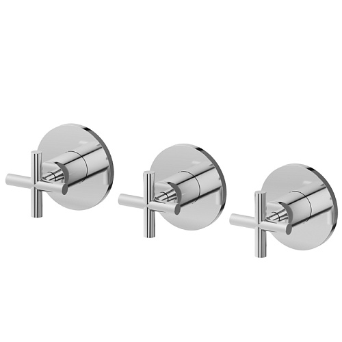 Newform Blink Смеситель для душа, встраиваемый, 2 потока, внешняя часть, цвет: хром