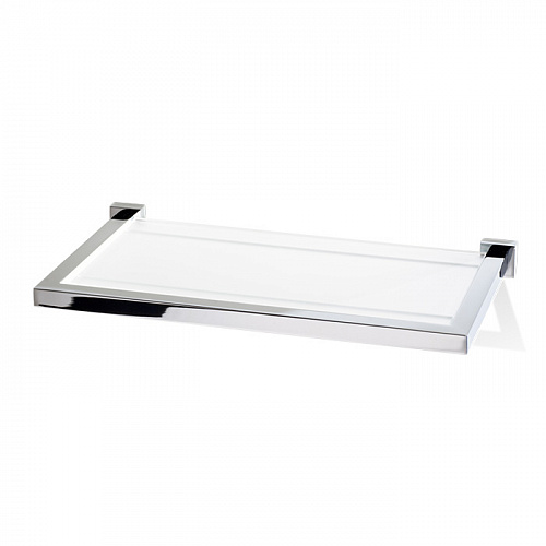 Decor Walther Corner GLA30 Полочка стеклянная 30x16.5см, подвесной, цвет: хром