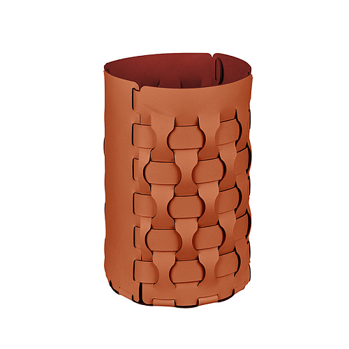 ADJ Корзина для мусора Dubai, D22xH35 см., цвет: коньяк/бордо