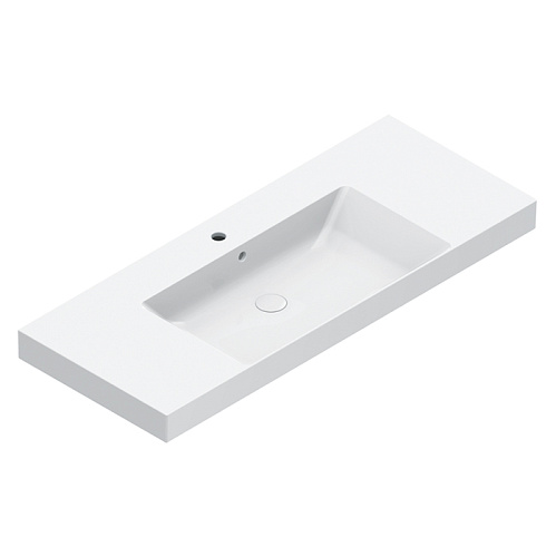 Catalano Zero Раковина 125x50см, с 1 отв., цвет: белый глянцевый