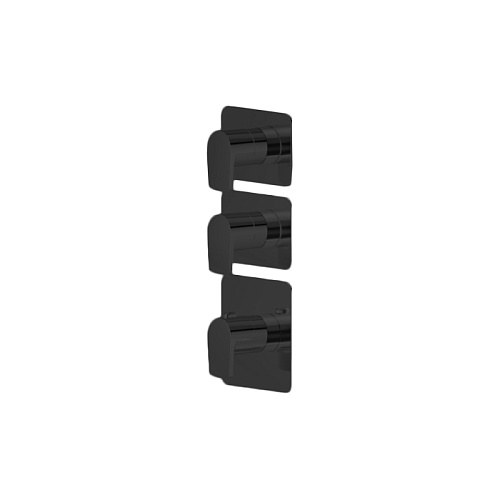 Newform Haka Смеситель для душа, термостатический, на 2 источника, цвет: черный матовый