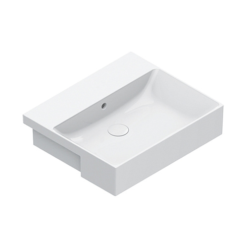 Catalano Zero Раковина 55х47см., без отв., полувстраиваемая, цвет: белый глянцевый