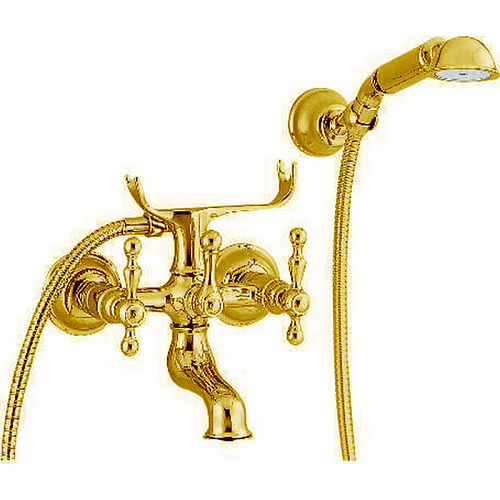 CISAL Arcana America Смеситель для ванны с душевым комплектом, цвет: золото