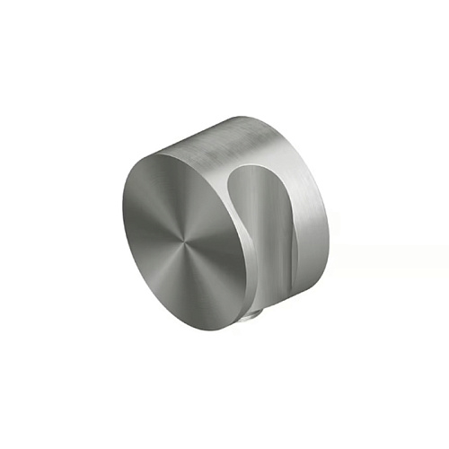 QuadroDesign Выпуск для ручного душа с держателем, цвет: brushed stainless steel