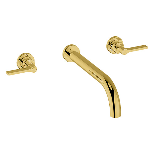 Cisal Grace Смеситель для раковины, настенный, цвет: Brushed Gold