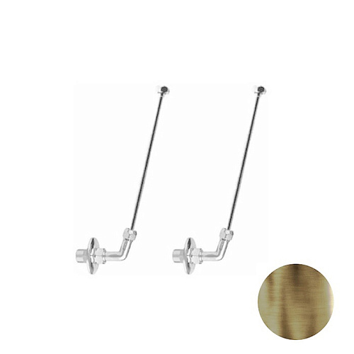 Nicolazzi Articoli vari Гладкое крепление для смесителя, с коленом и розеткой 1/2” , цвет Bronze Plated