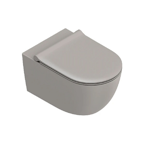 Catalano Sfera Унитаз подвесной 55x35см, безободковый, смыв Tornado, покрытие Cataglaze+, цвет: Tortora satinato