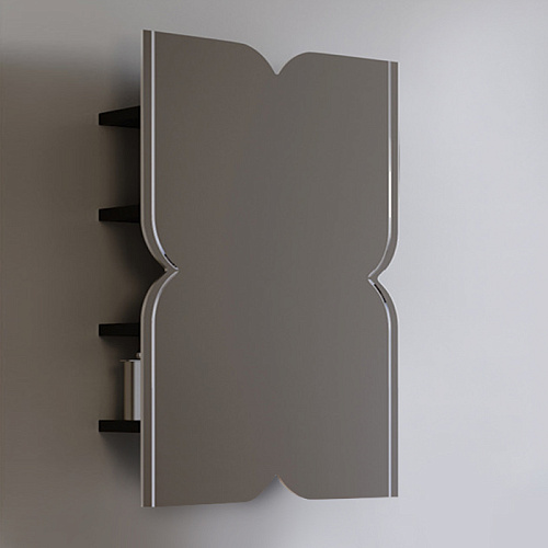 Devon&Devon Papillon cabinet Зеркало шкаф 55xh80x14cм, с деревянными полкам