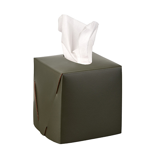 ADJ Салфетница Kleenex, 12x12xH12 см., цвет: оливковый/горчичный