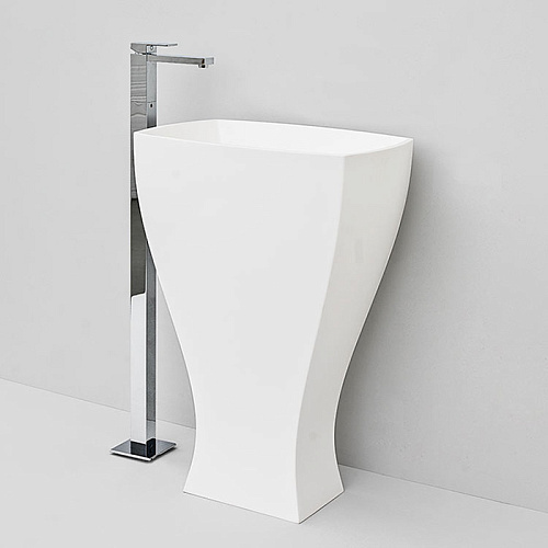 Artceram JAZZ Livingtec Раковина напольная с сифоном, 60х48х85см, цвет: белый глянцевый 