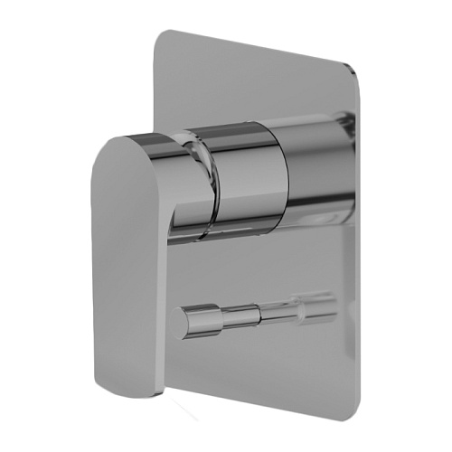 Newform Haka Смеситель для душа, встраиваемый, на 2 источника, цвет: PVD brushed stainless steel