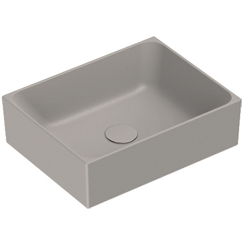 Catalano Premium Раковина 45x35см накладная, без отв., цвет: Tortora Satinato